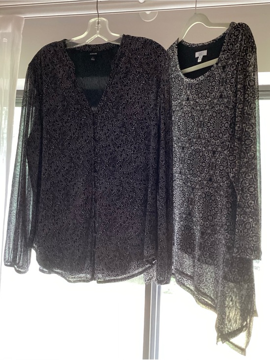 Tops - Lot two Black and White Blouses